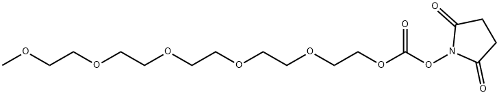 m-PEG5-succinimidyl carbonate Structure