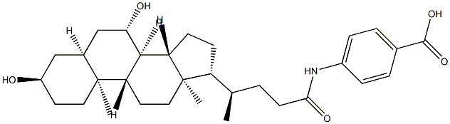 PABA-ursodeoxycholic acid 结构式