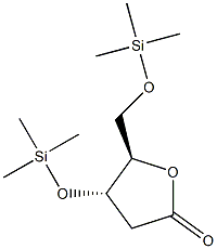 3-O,5-O-Bis(trimethylsilyl)-2-deoxy-D-ribo-pentonic acid γ-lactone Structure
