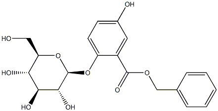 2-(β-D-Glucopyranosyloxy)-5-hydroxybenzoic acid benzyl ester Structure