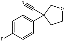 3-(4-fluorophenyl)tetrahydro-3-furancarbonitrile(SALTDATA: FREE) Struktur
