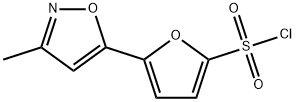 5-(3-メチル-5-イソオキサゾリル)-2-フランスルホニルクロリド 化学構造式