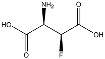 L-Aspartic acid, 3-fluoro-, threo- (9CI) Struktur