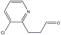 3-(3-chloropyridin-2-yl)propanal Structure