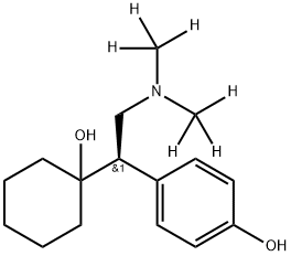 R-(-)-O-DesMethyl-Venlafaxine-d6 Structure