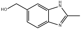 (2-甲基-1H-苯并[D]咪唑-5-基)甲醇, 106429-52-1, 结构式