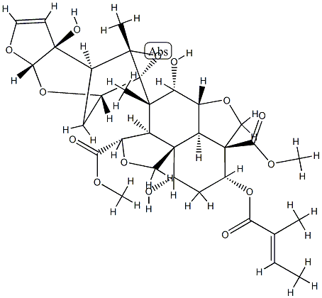 印楝素B, 106500-25-8, 结构式