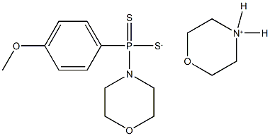 (4-甲氧基苯基)吗啉基-二硫代膦酸与吗啉的化合物, 106740-09-4, 结构式