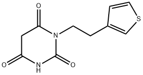 1-<2-(3-Thienyl)ethyl>pyriMidin-2,4,6(1H,3H,5H)trion Struktur