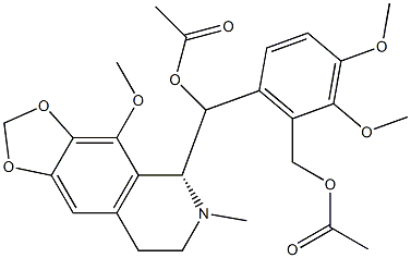 (+)-Papaveroxinoline Acetate 化学構造式