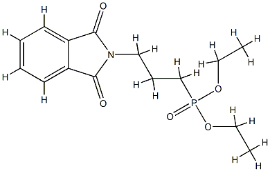 3-(N-苯二酰亚胺)丙基磷酸二乙酯 结构式