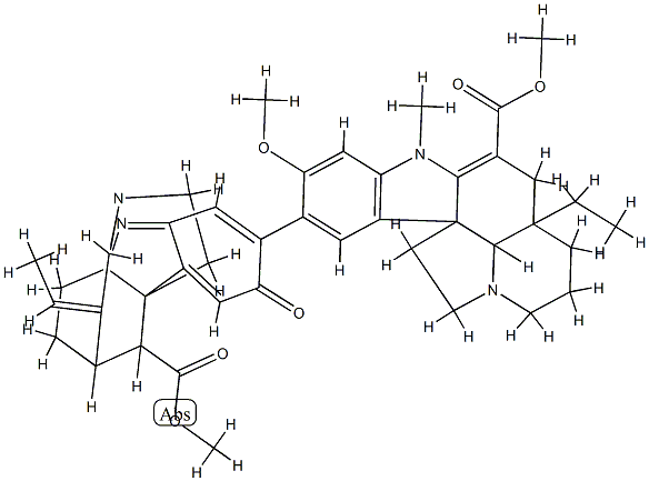 vincarubine Struktur