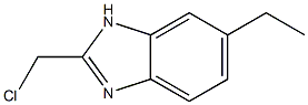 1H-Benzimidazole,2-(chloromethyl)-5-ethyl-(9CI) Structure