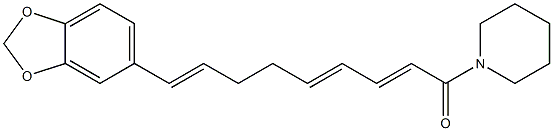 荜茇壬三烯哌啶, 107584-38-3, 结构式