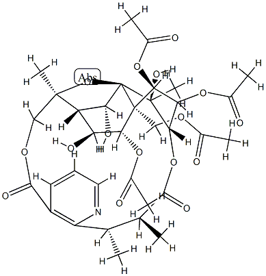 (8β,25R)-6-O-デアセチル-8-デオキソ-8-ヒドロキシエボニン 化学構造式