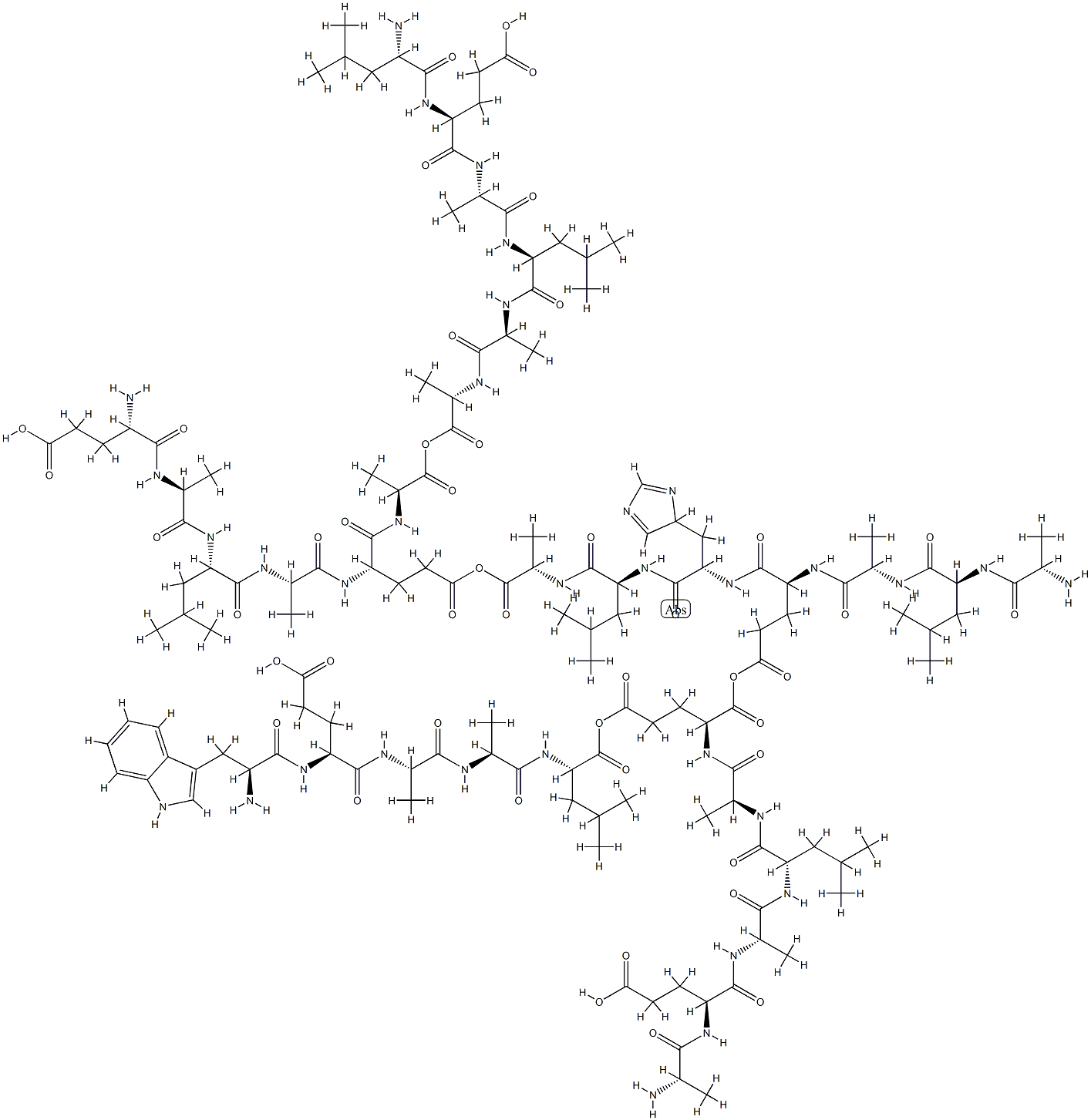 融合肽GALA, 107658-43-5, 结构式