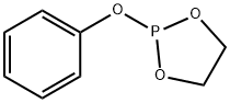 Phosphorous acid, cyclic ethylene ester, phenyl ester Struktur