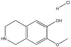6-Isoquinolinol,1,2,3,4-tetrahydro-7-methoxy-, hydrochloride (1:1) Struktur