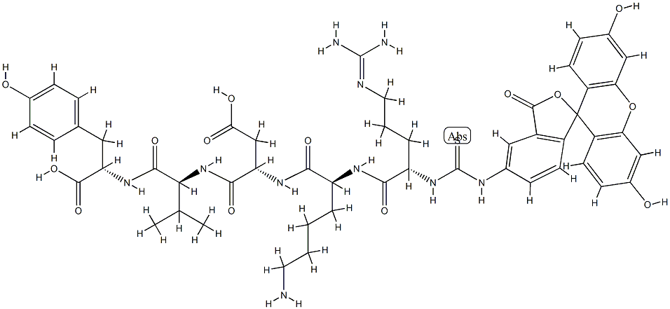 thymopoietin pentapeptide-fluorescein isothiocyanate Structure