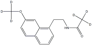 阿戈美拉汀-d6,1079389-42-6,结构式