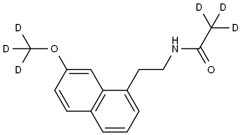 阿戈美拉汀-d6, 1079389-42-6, 结构式