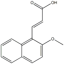(E)-3-(2-methoxynaphthalen-1-yl)acrylic acid Struktur
