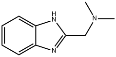 N,N-ジメチル-1H-ベンゾイミダゾール-2-メタンアミン 化学構造式