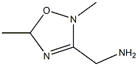 N-メチル-1-(5-メチル-1,2,4-オキサジアゾール-3-イル)メタンアミン 化学構造式