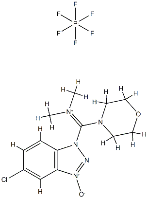 5-氯-1-[(二甲基氨基)-4-吗啉基亚甲基]-1H-苯并三氮唑 3-氧化物六氟磷酸盐(1-), 1082951-62-9, 结构式