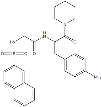 N-alpha-(2-naphthylsulfonylglycyl)-1-(4-aminophenylalanine)piperidide Structure