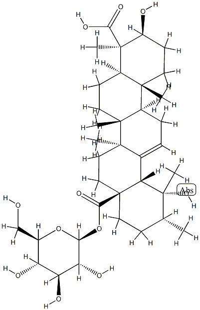 毛冬青皂苷甲, 108524-93-2, 结构式