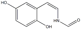 (Z)-N-[2-(2,5-Dihydroxyphenyl)ethenyl]-formamide (cis Erbstatin) Structure