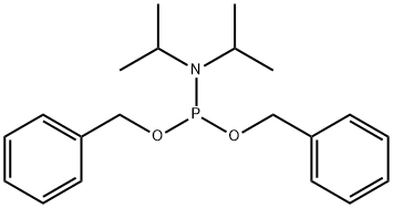 ジベンジルN,N-ジイソプロピルホスホロアミダイト 化学構造式