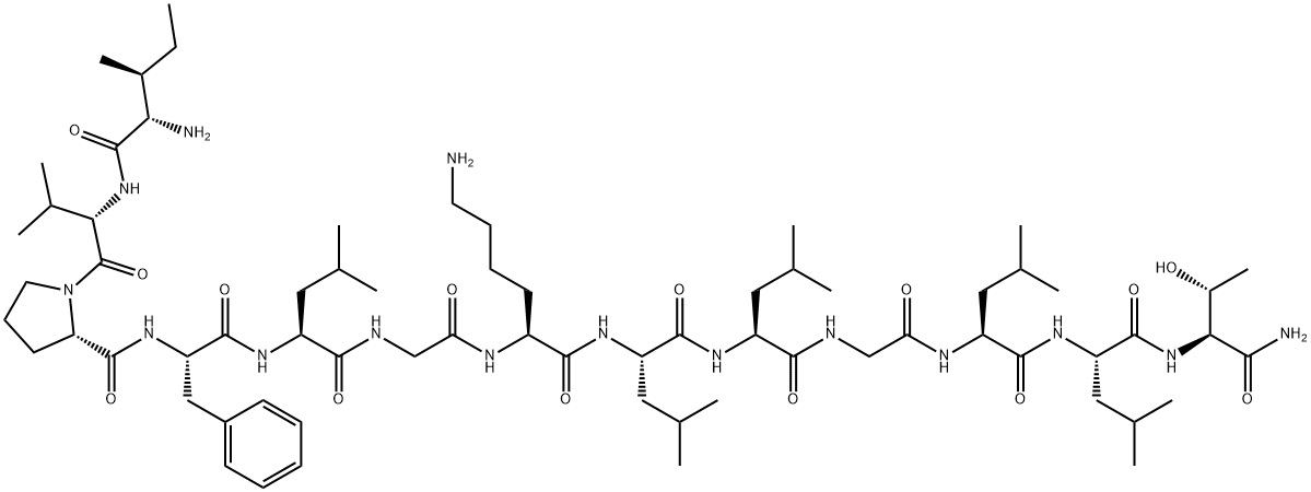 Icaria chemotactic peptide, Lys(7)- Struktur