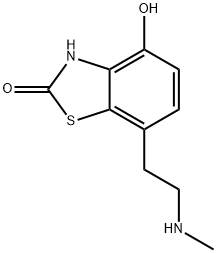 2(3H)-Benzothiazolone,4-hydroxy-7-[2-(methylamino)ethyl]-(9CI) Struktur