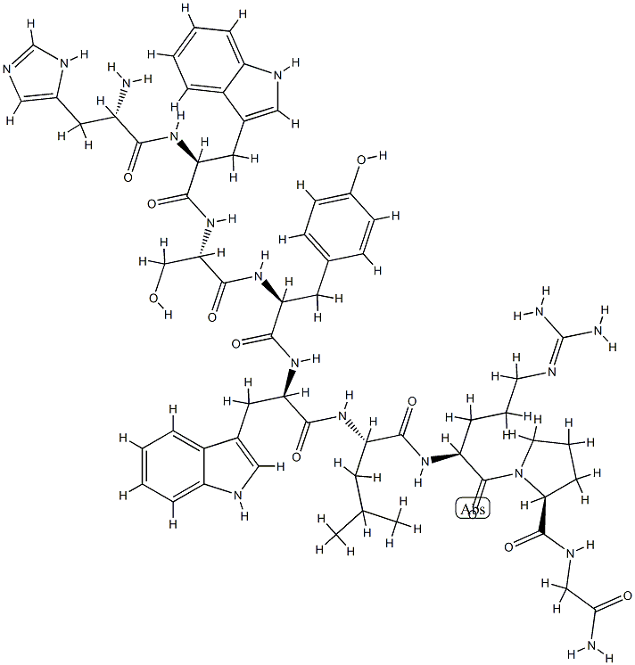 (D-TRP)-LHRH (2-10) TRIFLUOROACETATE SALT, 108787-46-8, 结构式