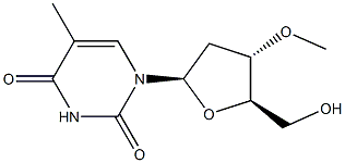 2',3'-dideoxy-3'-O-methylthymidine Structure
