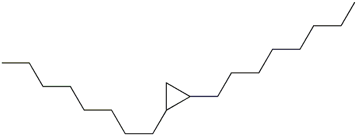 1,2-ジオクチルシクロプロパン 化学構造式