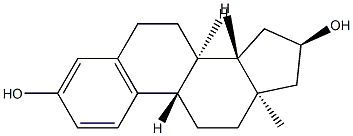 エストラ-1,3,5(10)-トリエン-3,16α-ジオール 化学構造式