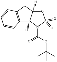 (4S,5R)-3,3a,8,8a-Tetrahydroindeno[1,2-d]-1,2,3-oxathiazole-2,2-dioxide-3-carboxylic acid t-butyl ester, min. 97% Structure