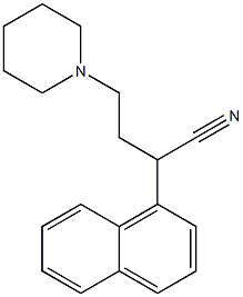 α-(1-Naphtyl)-1-piperidinebutyronitrile Struktur