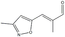 2-Propenal,2-methyl-3-(3-methyl-5-isoxazolyl)-(9CI) Struktur