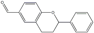 2H-1-Benzopyran-6-carboxaldehyde,3,4-dihydro-2-phenyl-(9CI) Structure