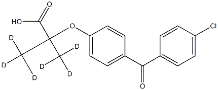 六氘代非诺贝酸, 1092484-69-9, 结构式