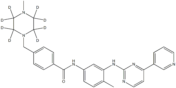 イマチニブ-D8 化学構造式