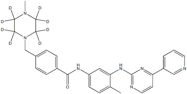 伊马替尼D8, 1092942-82-9, 结构式