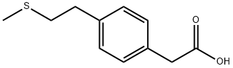 2-(4-(2-(methylthio)ethyl)phenyl)acetic acid Structure