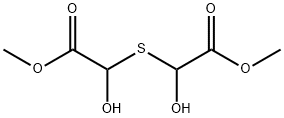 dimethyl 2,2'-thiobis(2-hydroxyacetate) Structure