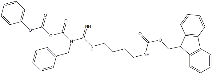 Fmoc-Arg(Z)2-OH Struktur