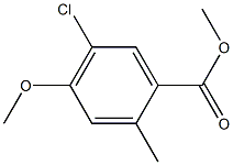 5-氯-4-甲氧基-2-甲基苯甲酸甲酯, 109803-48-7, 结构式